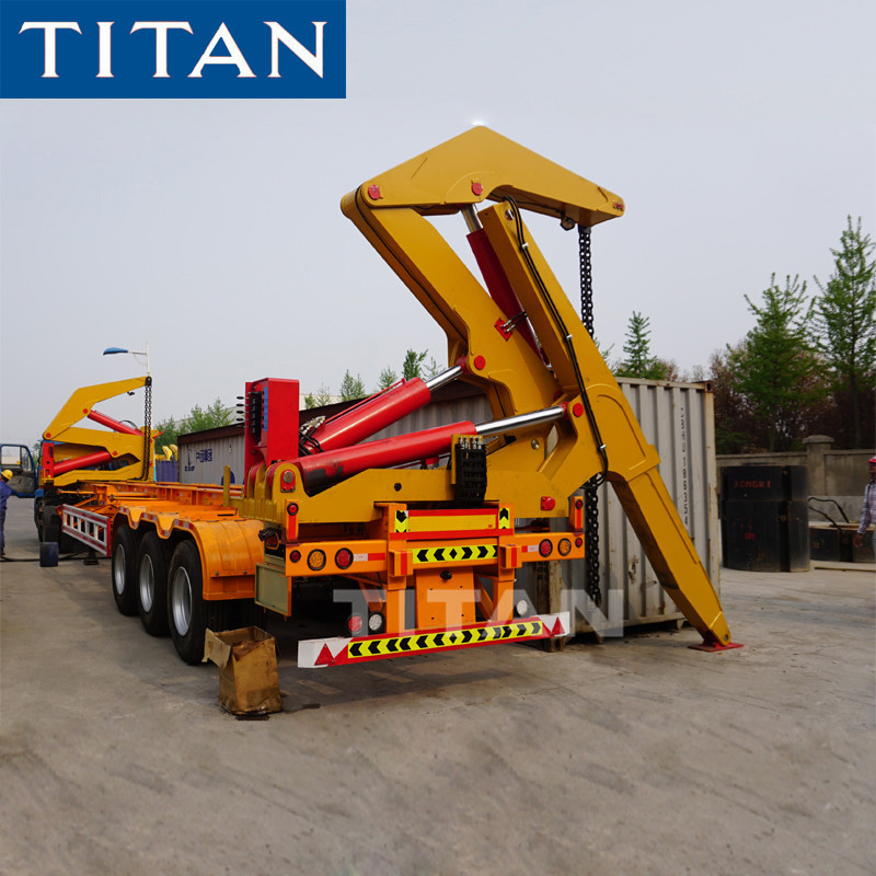 Titan 20/40ft container side loader/lifter trailer manufactures supplier