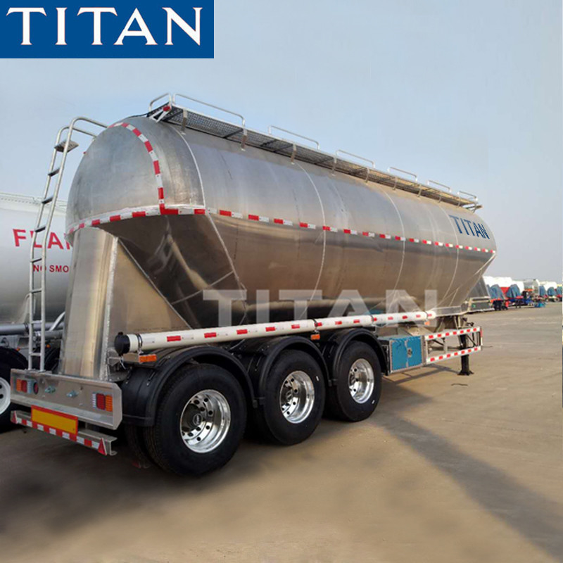 Titan Food Grade 42 Cbm Aluminium Wheat Flour Bulk Tanker Semi Trailer supplier