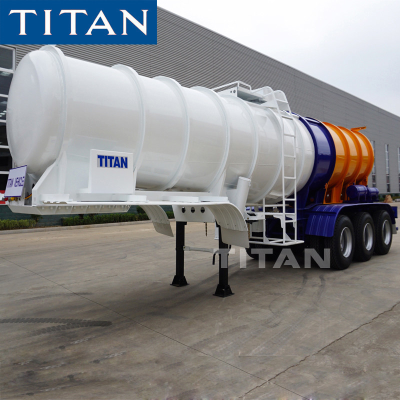 TITAN chemical transport 19m3 Tri-axle sulfuric acid tanker semi trailer acid tank trailer supplier