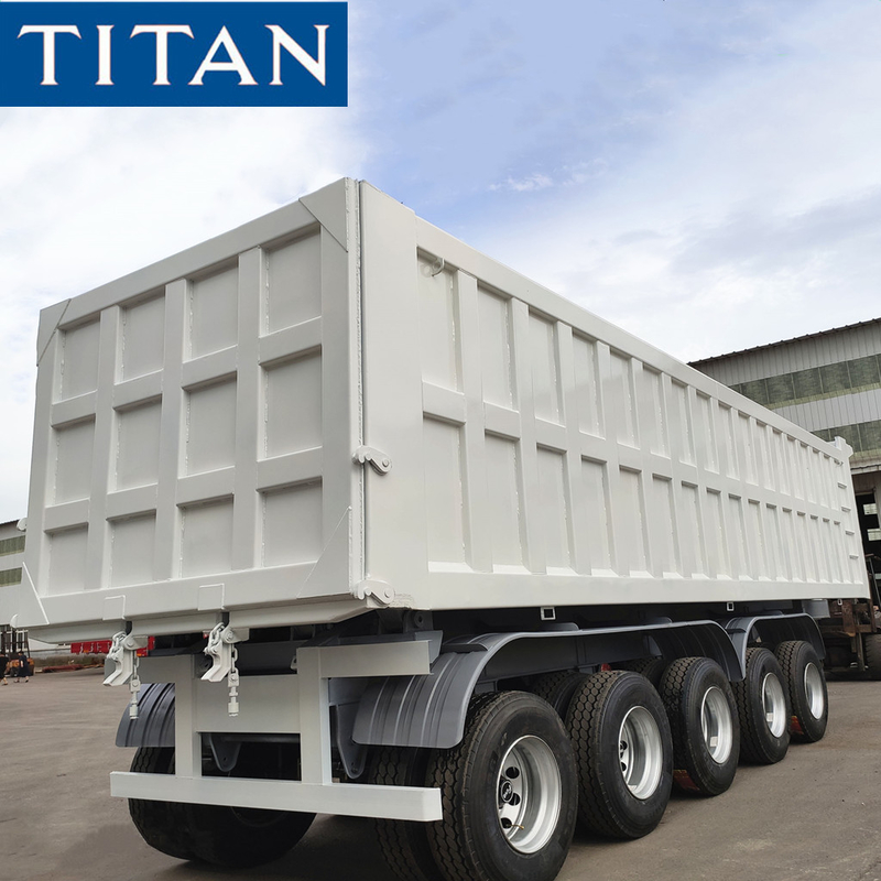 TITAN 5 Axles Heavy Duty Hydraulic Telescopic Cylinder Tipper/Dumper/Dump Semi Trailer supplier