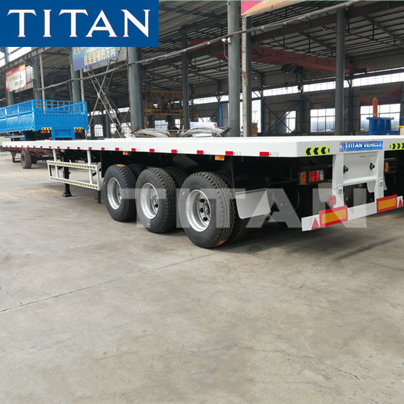TITAN 40 ft Container Transport Platform Semi Trailer supplier