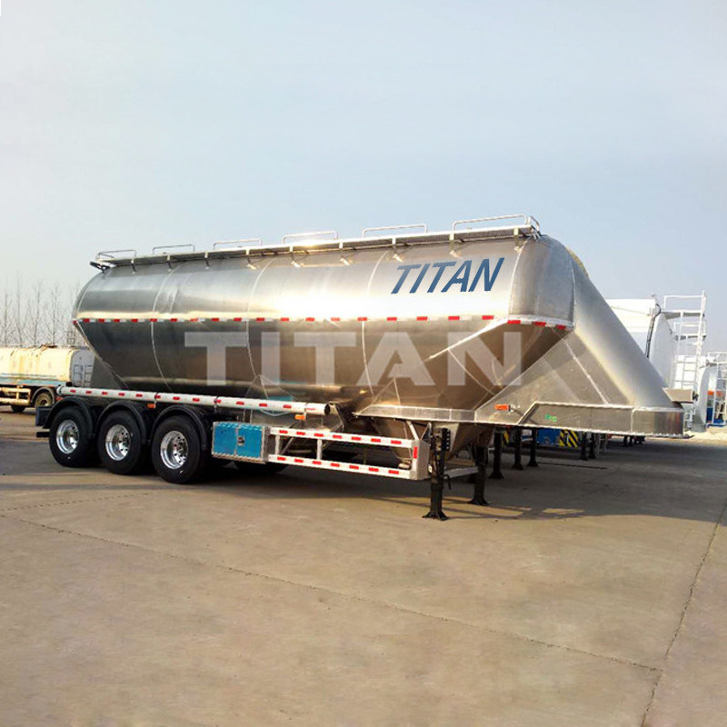 TITAN tri axle dry bulk Wheat flour Silo tankers truck trailer for sale