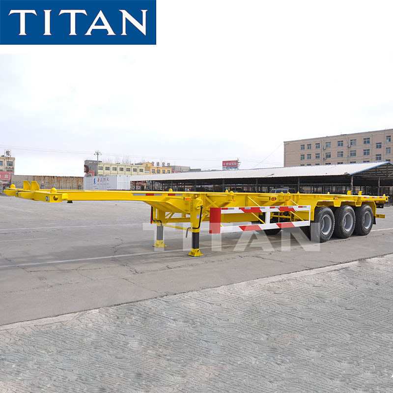 TITAN tri axle 20/40 foot container chassis trailer for sale near me