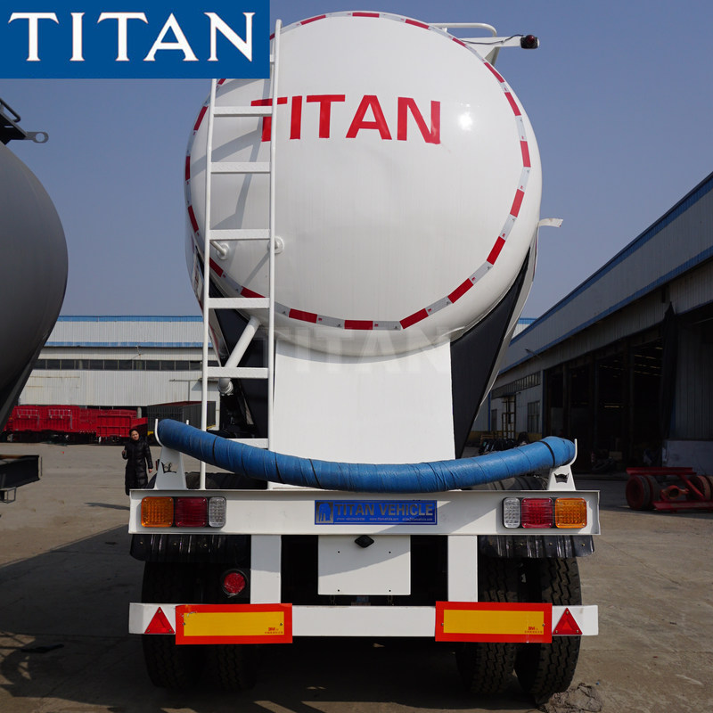 TITAN 3 axle 30/35cbm V type silobas bulk cement truck dimensions