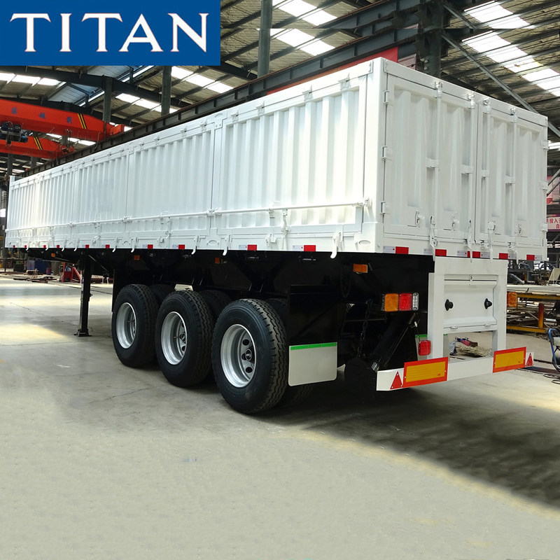 40f tri axle trailers with dropsides cargo truckTITAN Vehicle