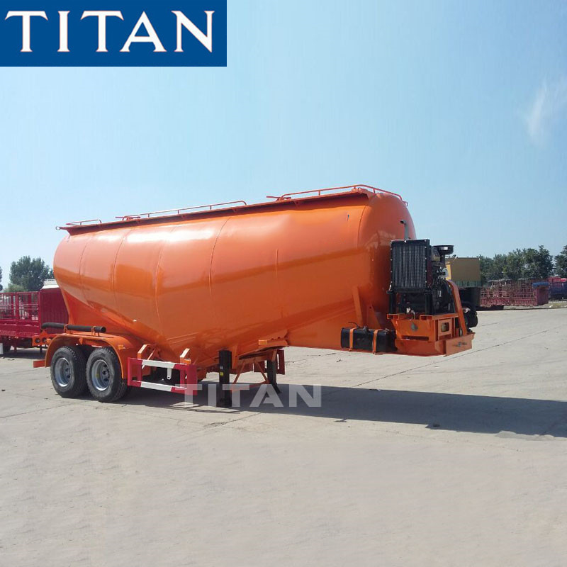 Silo cement tanker trailer 32tn with compressor-TITAN VEHICLE supplier