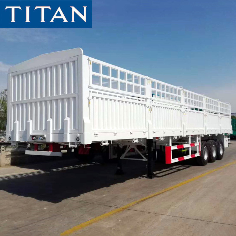 40ft tri axle trailers with dropsides fence semi trailer for sale