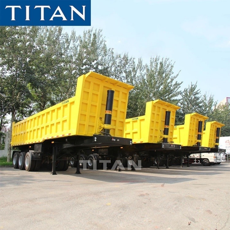 30/35cbm 50/60 ton Gravel Transporting Dump Tipper Truck trailer supplier