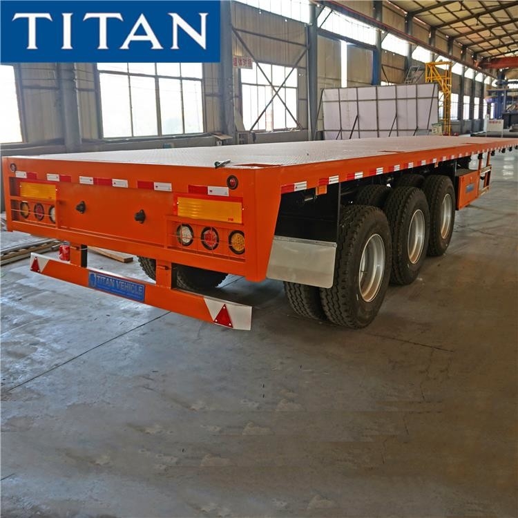 40 foot Container Flatbed Semi trailer for Tanzania supplier