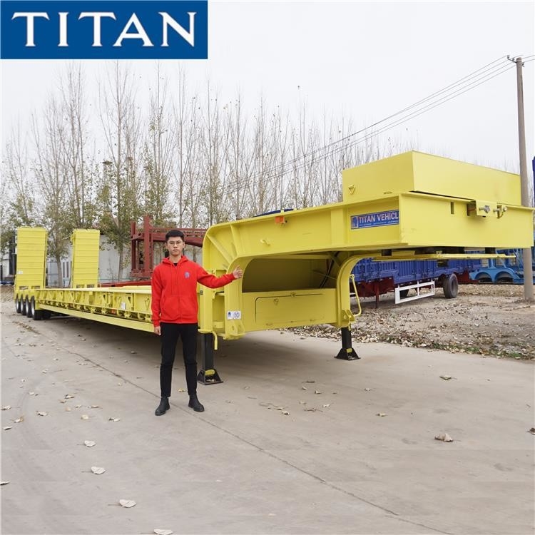 100/150 Tons Machine Carriers Low Bed Trailer supplier