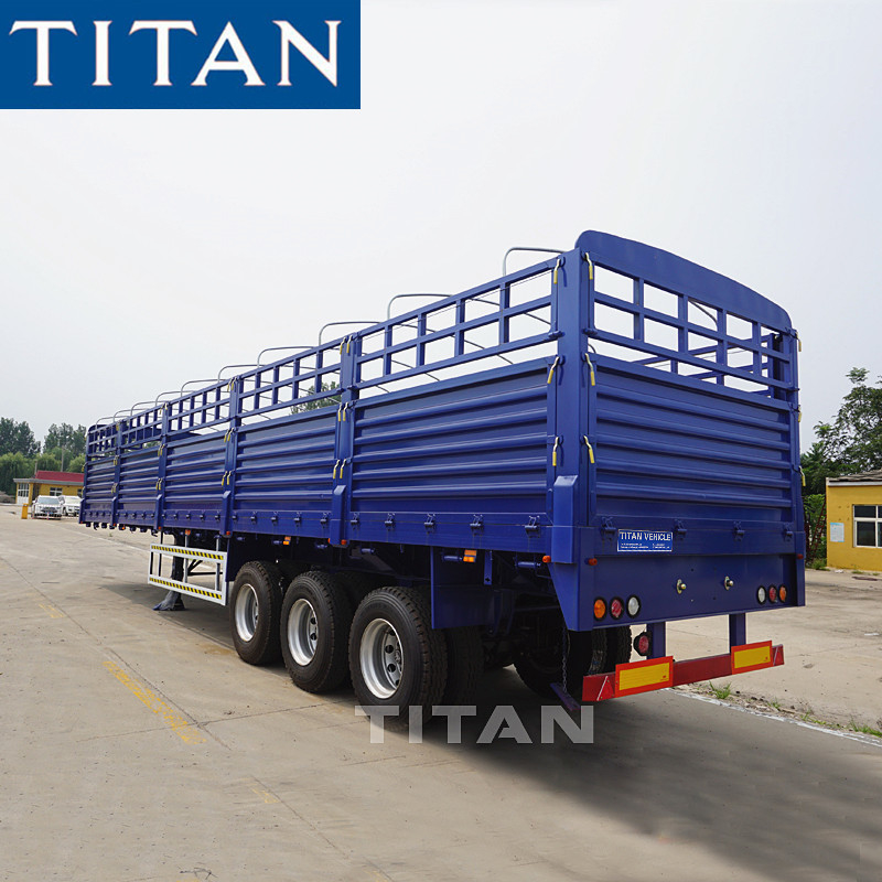 Customizable 40 Ton Bulk Cargo Fence Trailer for Ghana supplier