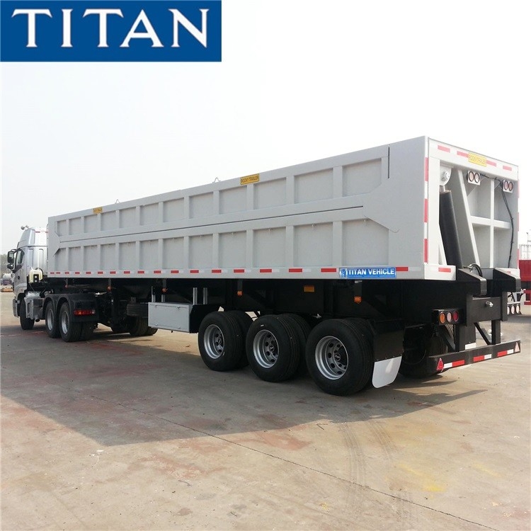3 Axle 70 Ton Coal Transportation Side Dump Truck Trailer for Sale supplier