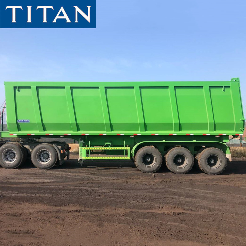 Hydraulic 100 Ton End Tipper Dump Trailer for Sale in Nigeria supplier