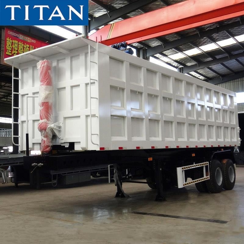 2 Axle Rear Dump Truck 60 Ton Tractor Tipper Trailers for Sale supplier