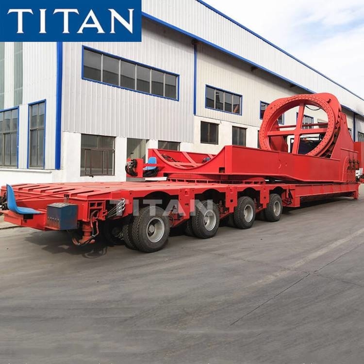 4 Line 8 Axle Windmill Rotor Blade Transport Trailer for Sale supplier