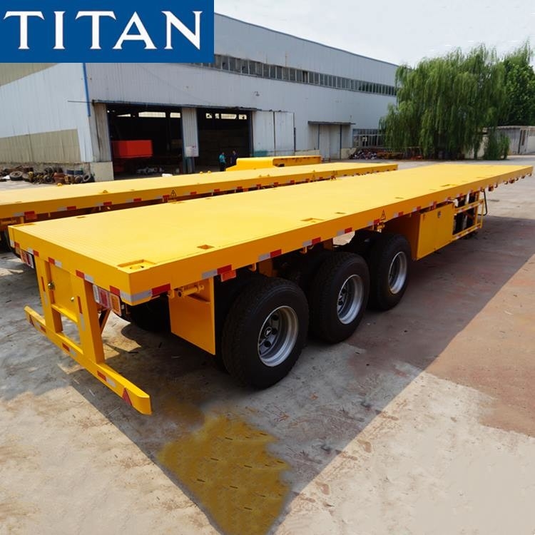 Multi Types of Extendable Flatbed Trailer Telescopic Trailer for Sale supplier