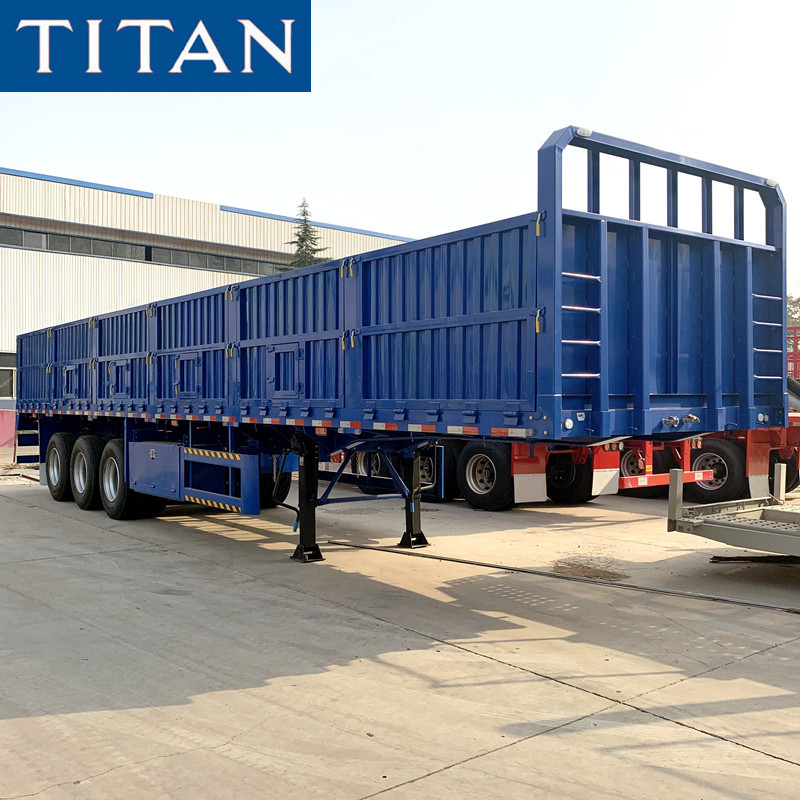 Side wall trailer for sale | flatbed semi trailer with removable sides supplier