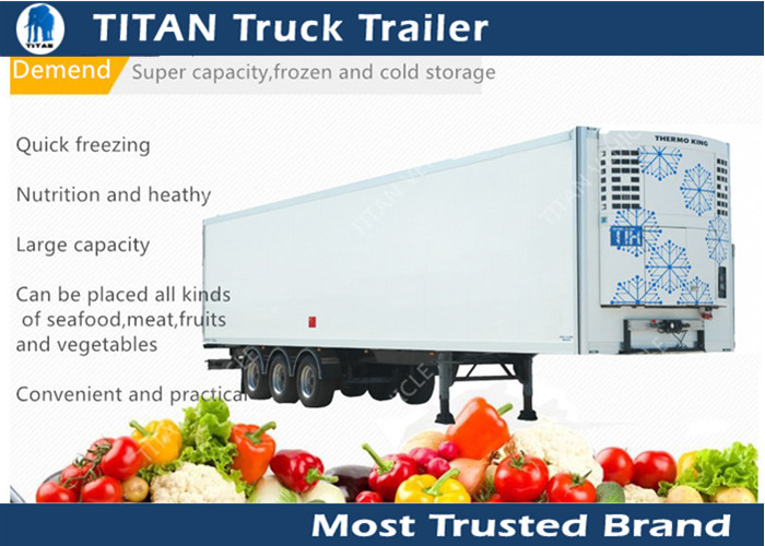 Frozen Food Transportation 20ft 40ft Cargo Refrigerated Trailer