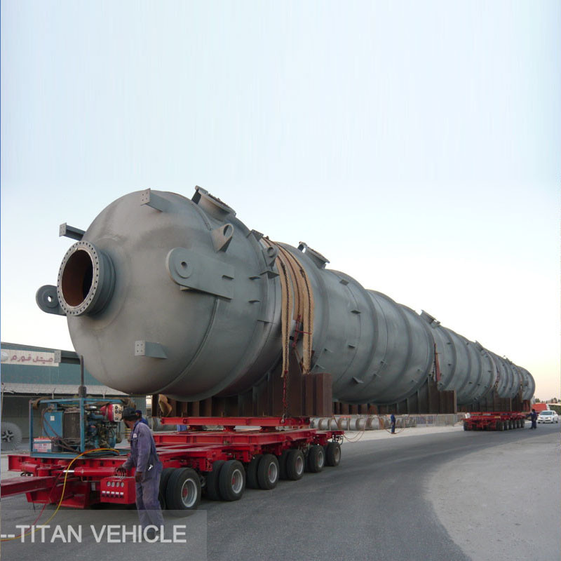 Turntable Bolster Gooseneck Modular Trailer for carrying 120 ton 200