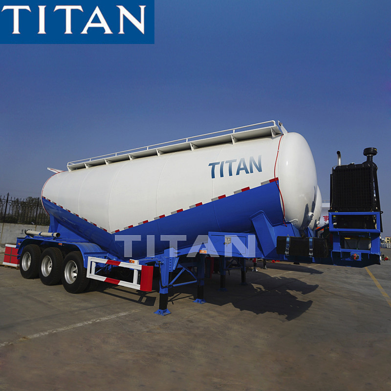 TITAN double silos payload bulk cement powder tanker ...