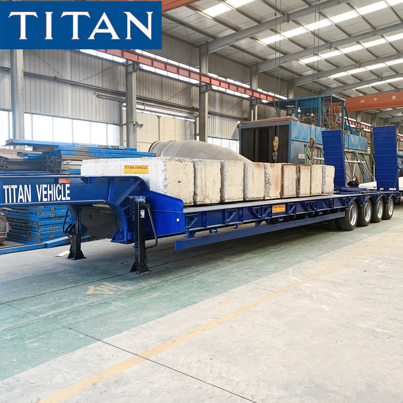 4 Axle 120 Tonne Step Deck Semi Low Loader Trailer for Sale