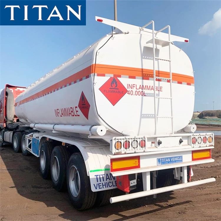 45000 Liters Tri Axle Petrol Truck Tanker Trailer for Sale 