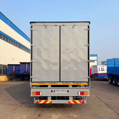 TITAN 3 Axle Pvc Tarpaulin Side Curtain Semi Trailer Curtainsider Dry Van Box