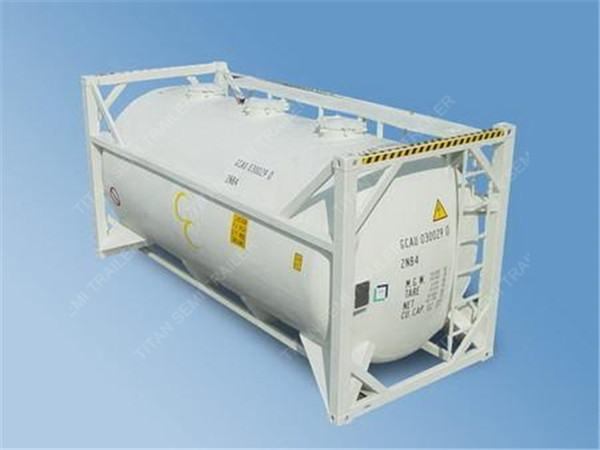 Professional Cement Trailer Cement Powder Container Tank With 20m3
