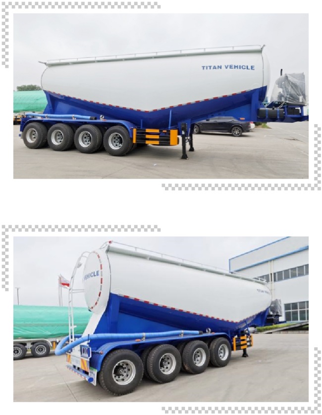 TITAN 4 Axle 40m³ Cement Tanker Semi Trailer  Cement Tanker Price